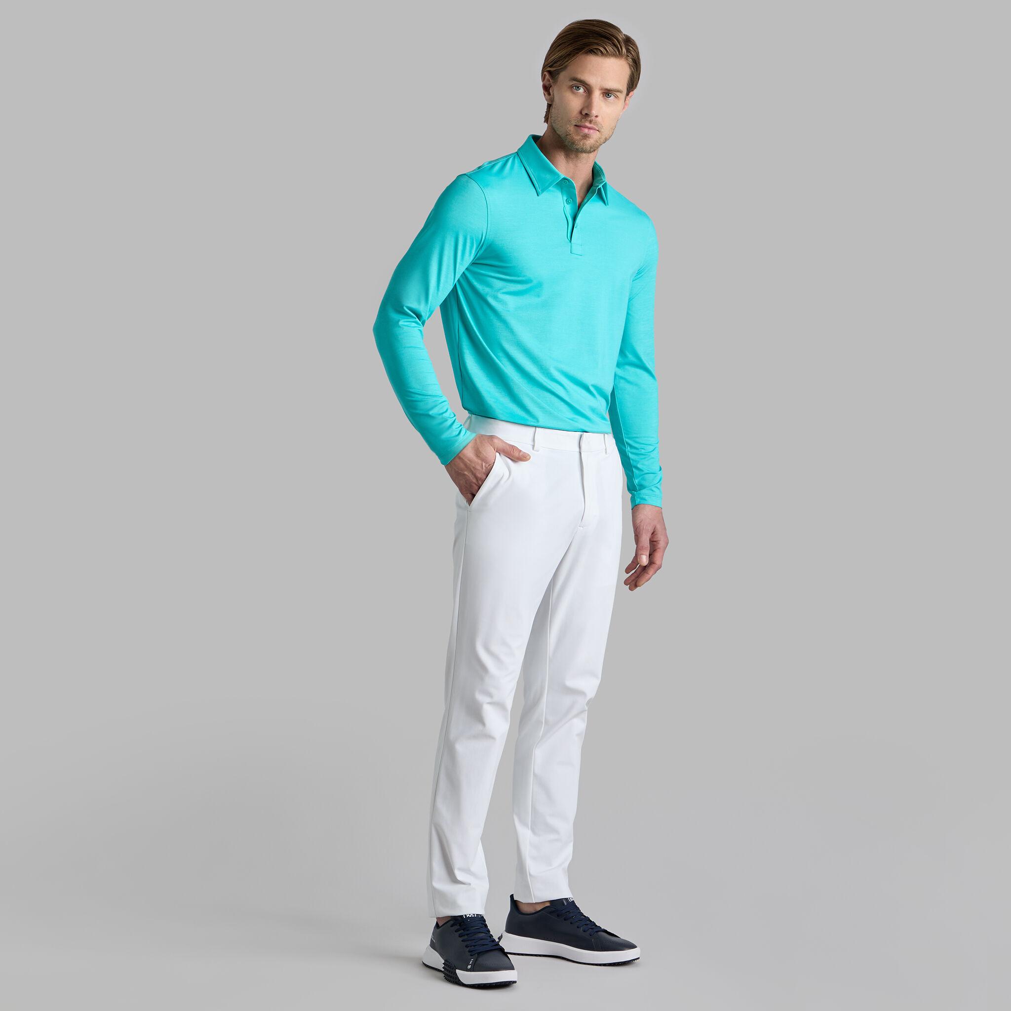 MÉLANGE ICE NYLON LONG SLEEVE POLO Product Image