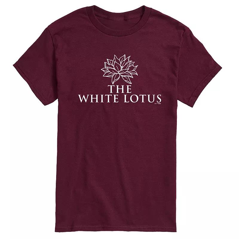 Men's White Lotus Logo Graphic Tee,  Product Image