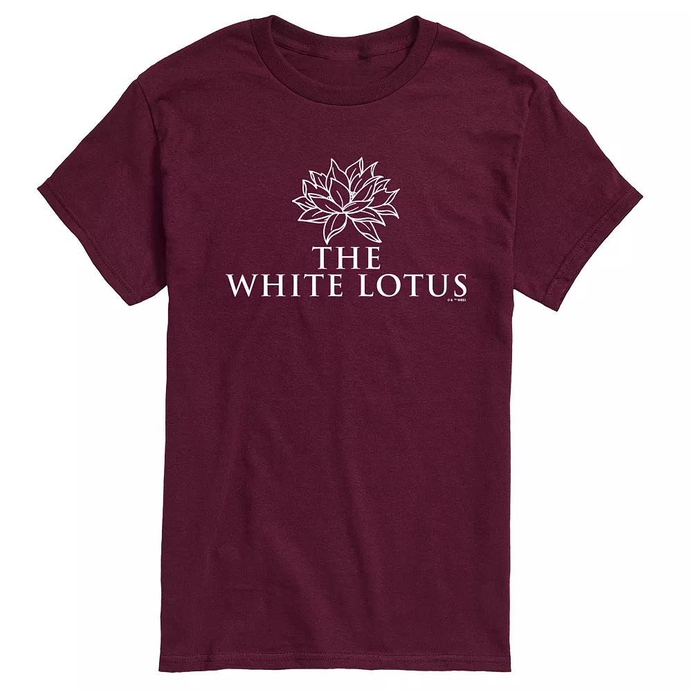 Men's White Lotus Logo Graphic Tee,  Product Image