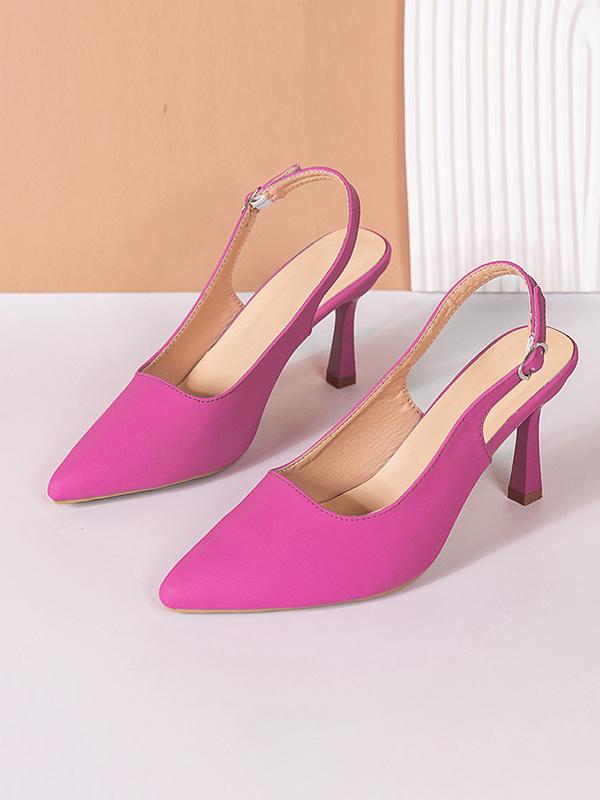 Belt Buckle Pointed-Toe Pumps Sandals Slider Sandals Sling Shoes Product Image