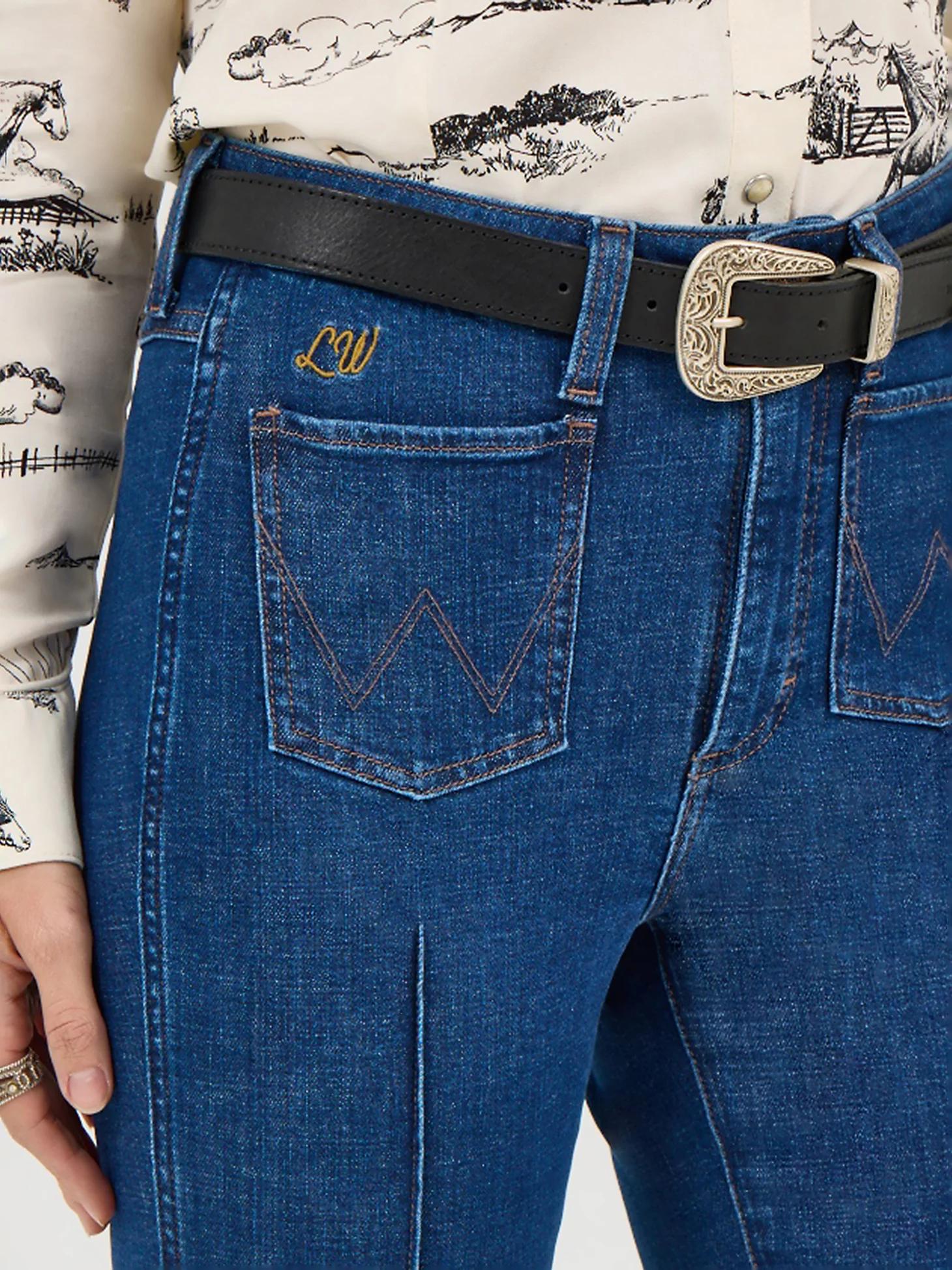 Wrangler x Lainey Wilson Bare Back Flare Jeans | Women's JEANS | Wrangler® Product Image