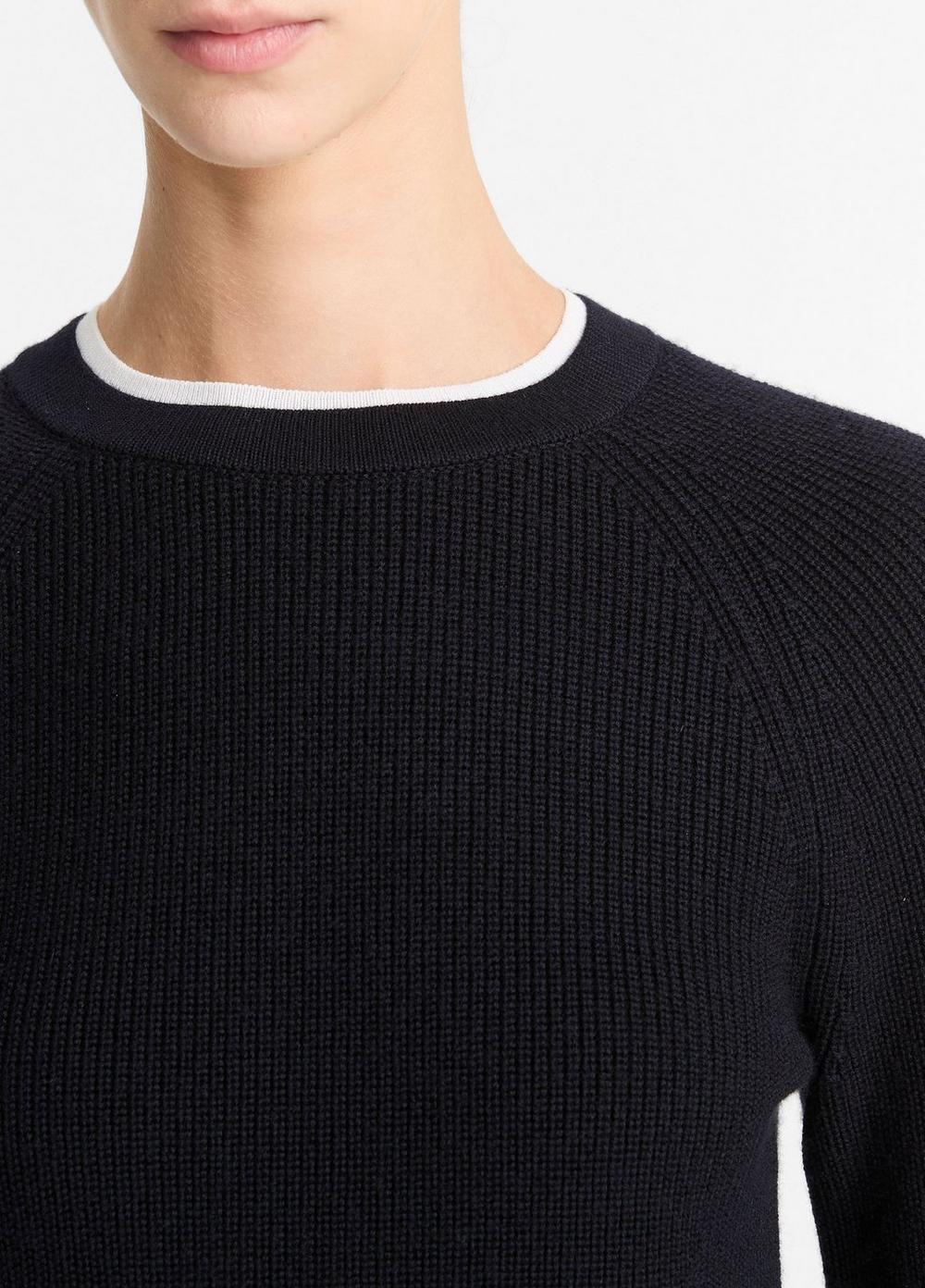 Wool-Cashmere Double-Neck Sweater Product Image