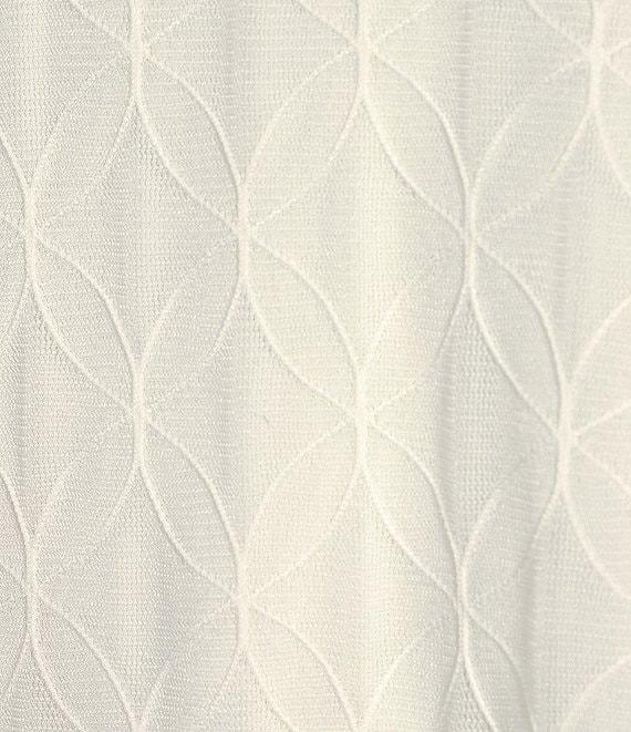 Slim Factor by Investments V-Neck 3/4 Sleeve Textured Overlay Top Product Image