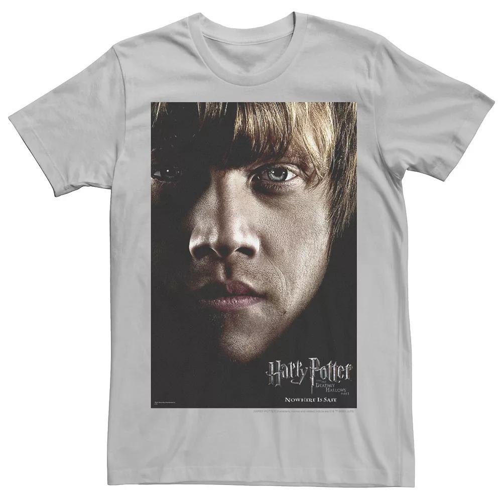 Men's Harry Potter Deathly Hallows Ron Weasley Poster Graphic Tee,  Product Image
