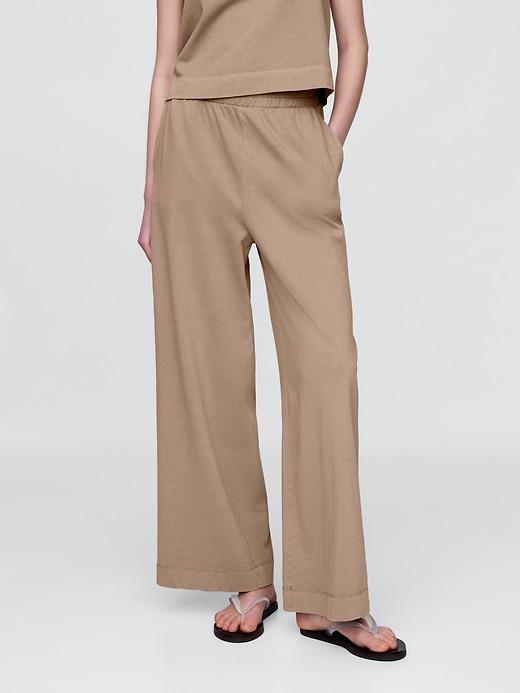 Heavyweight Organic Cotton Wide-Leg Pants Product Image