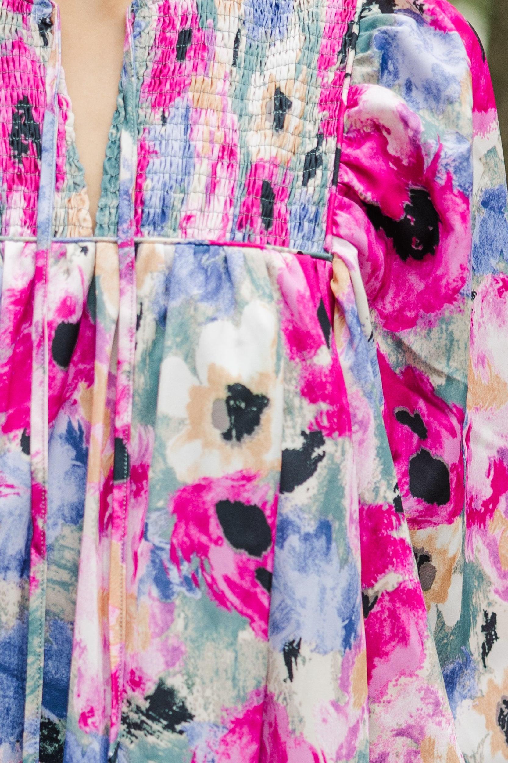 Living Out Loud Orchid Purple Floral Dress Female Product Image