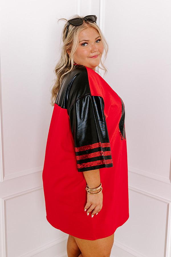 State Pride Sequin Mini Dress in Georgia Curves Product Image