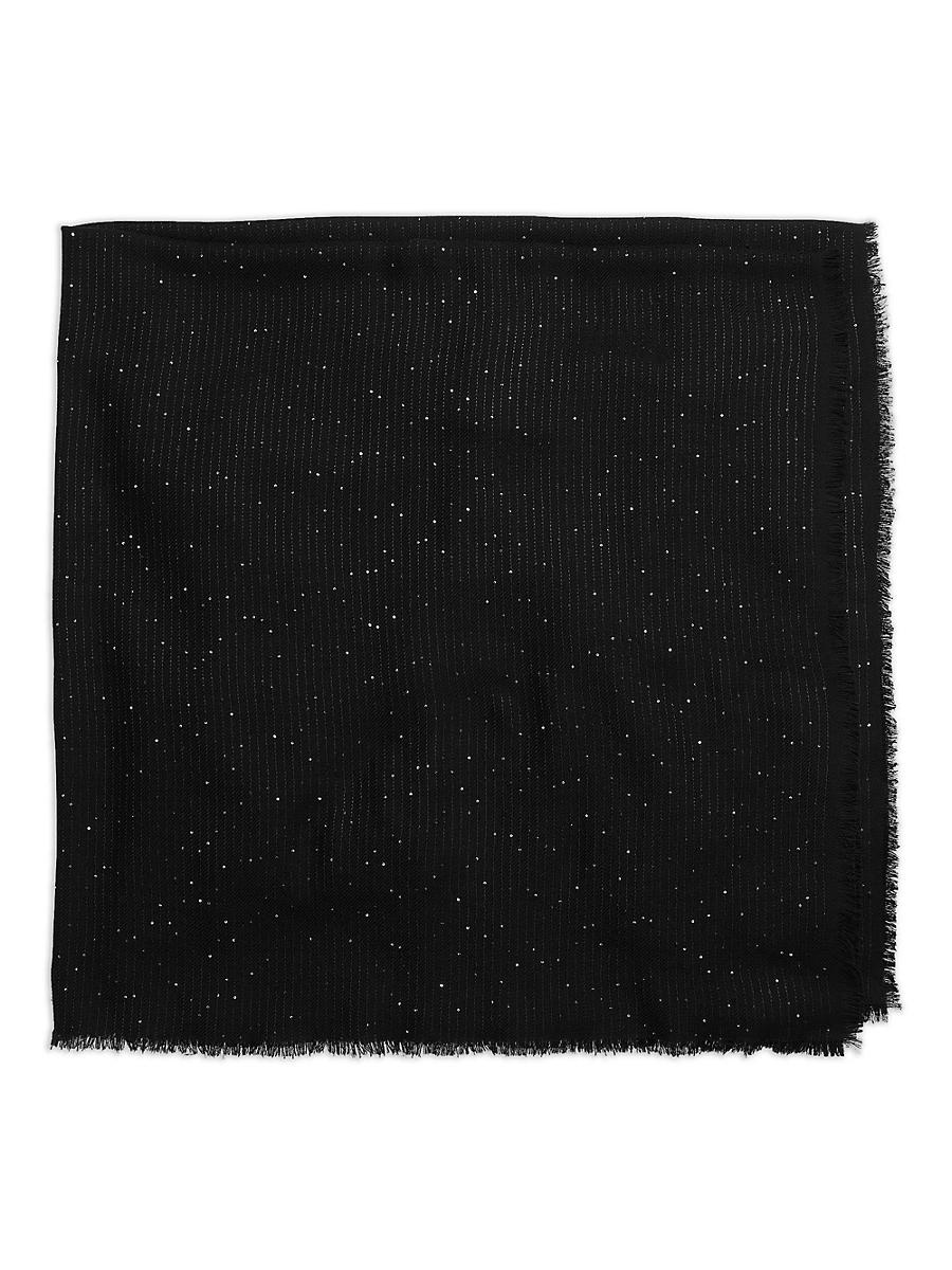 Womens Stella Sequined Wool-Blend Scarf Product Image