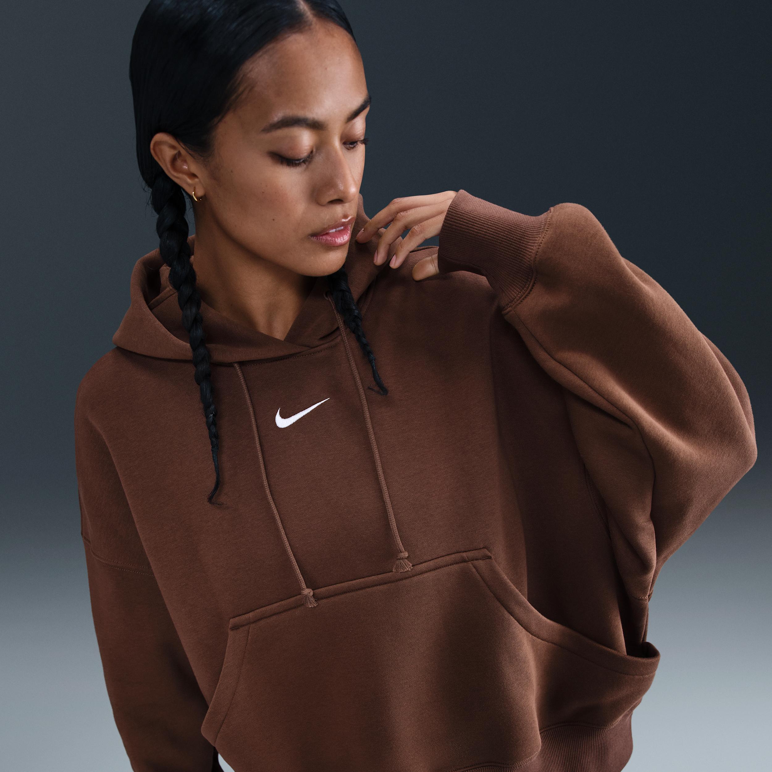 Womens Nike Sportswear Phoenix Fleece Over-Oversized Pullover Hoodie | DQ5858-265 Product Image