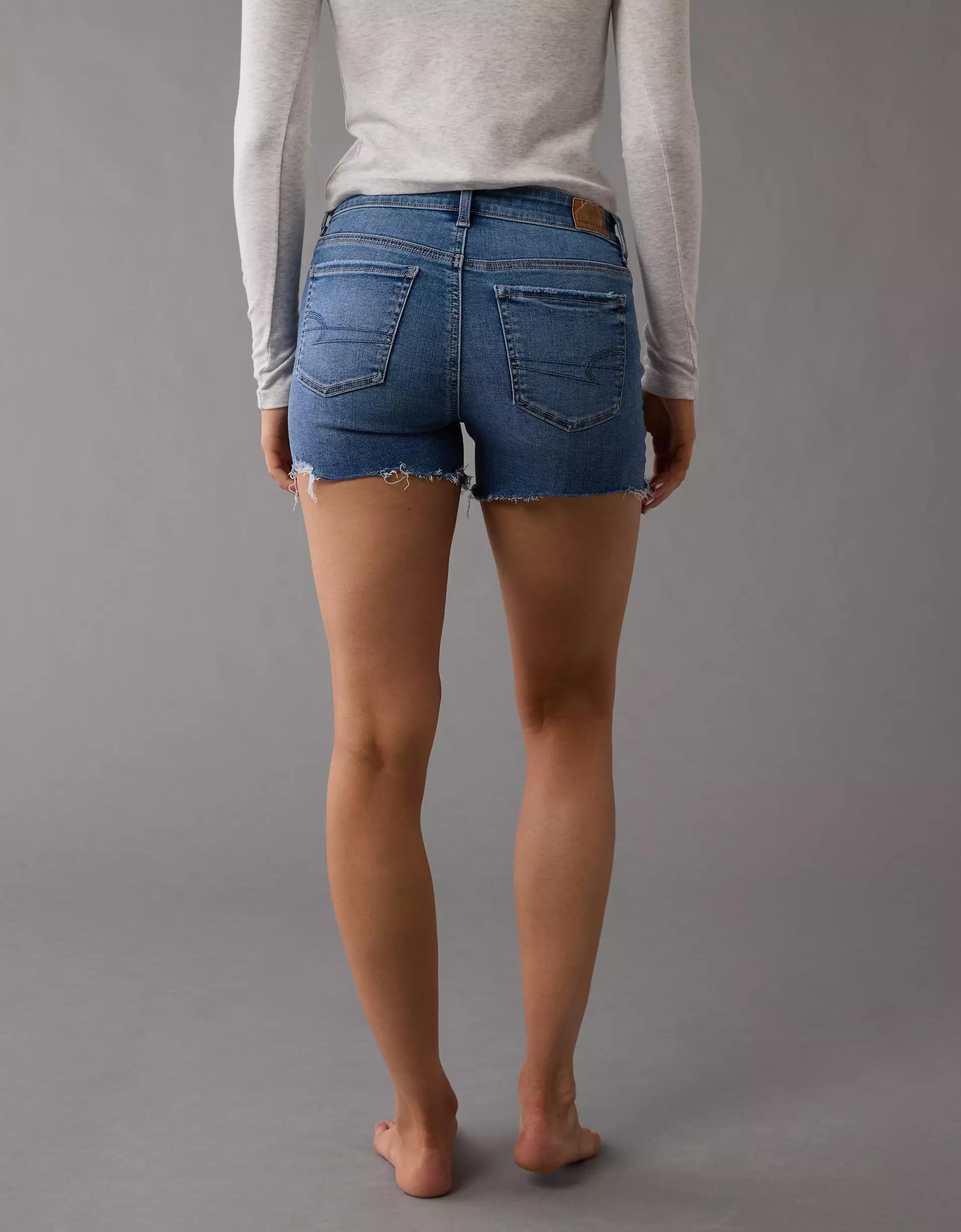 AE Next Level Low-Rise Denim Midi Short Product Image