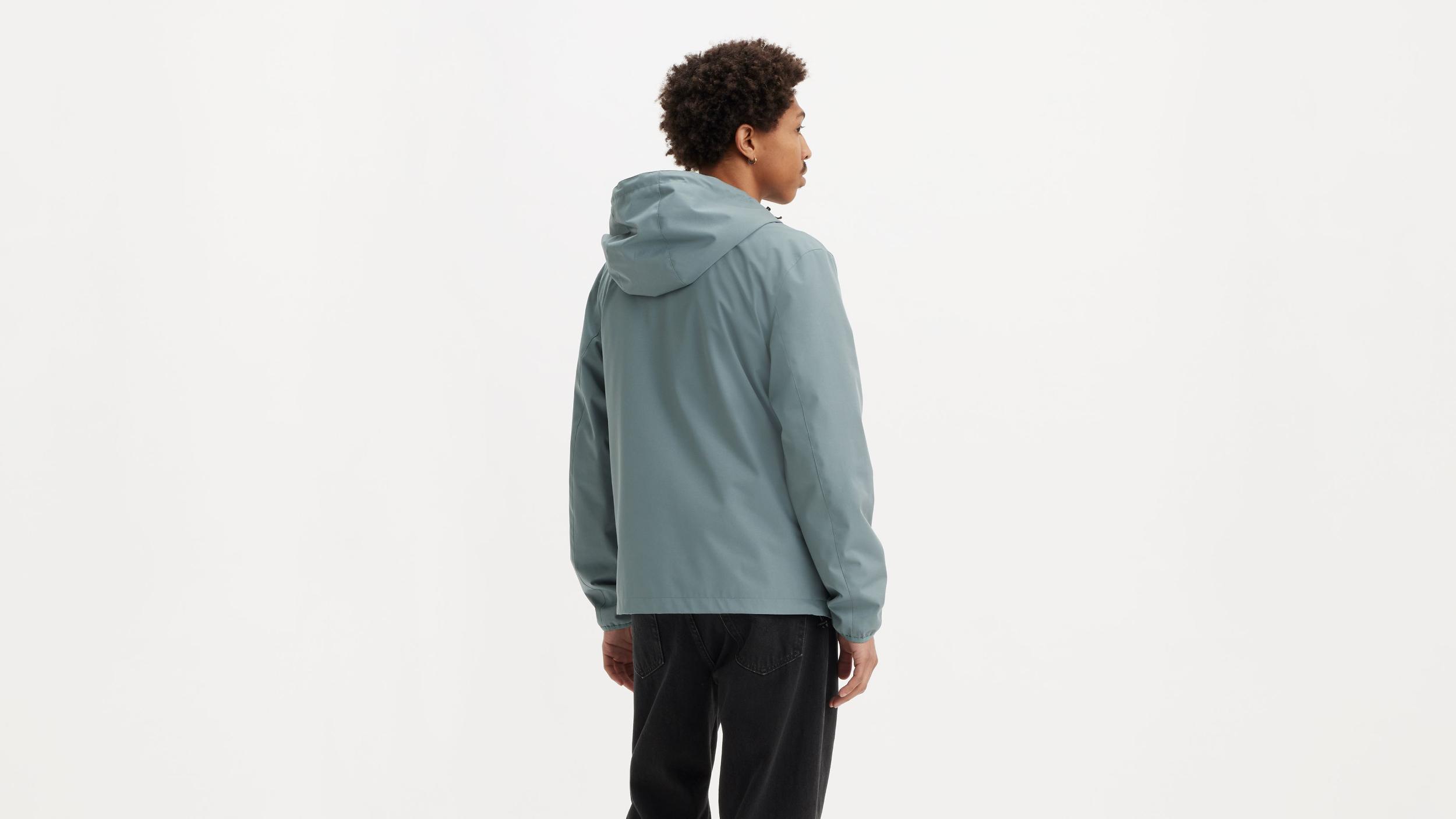 Hooded Rain Windbreaker Jacket Product Image