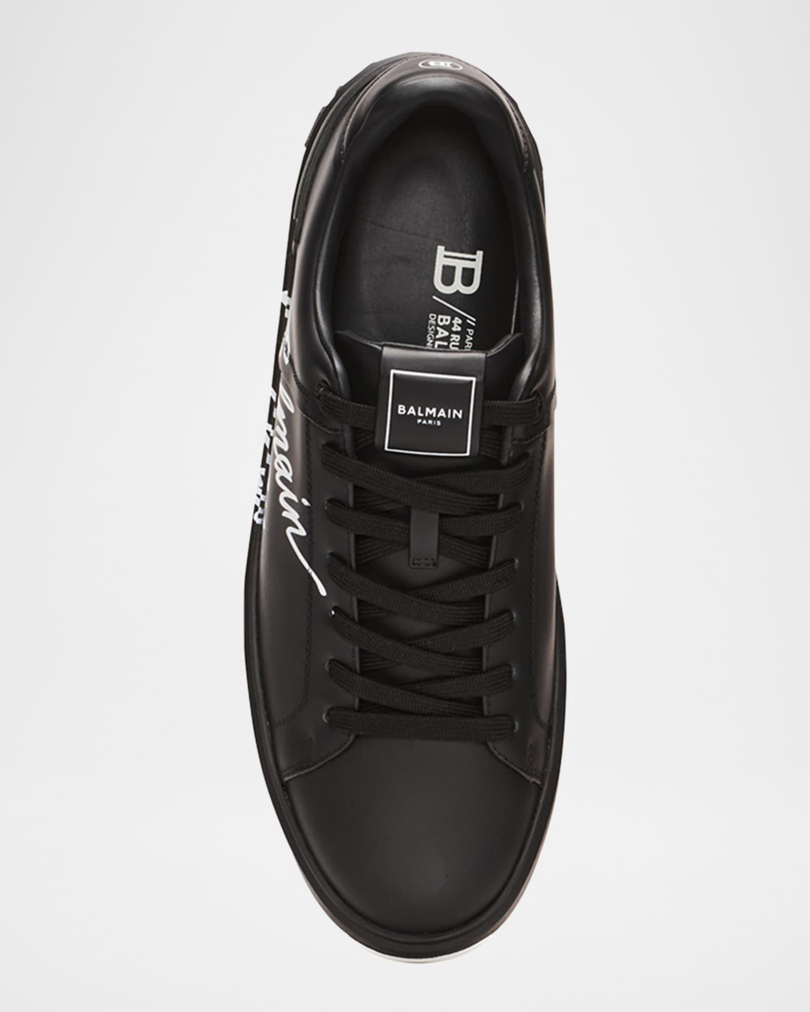 Men's B-Court Calfskin Low-Top Sneakers Product Image