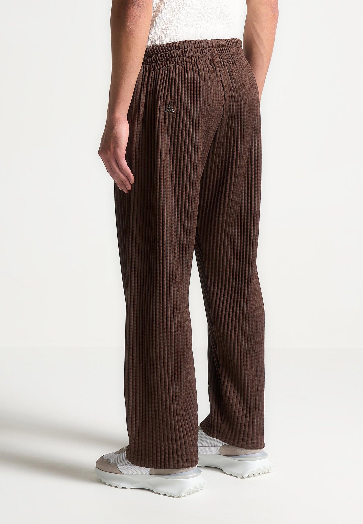 Jonas - Pleated Trousers - Brown Male Product Image