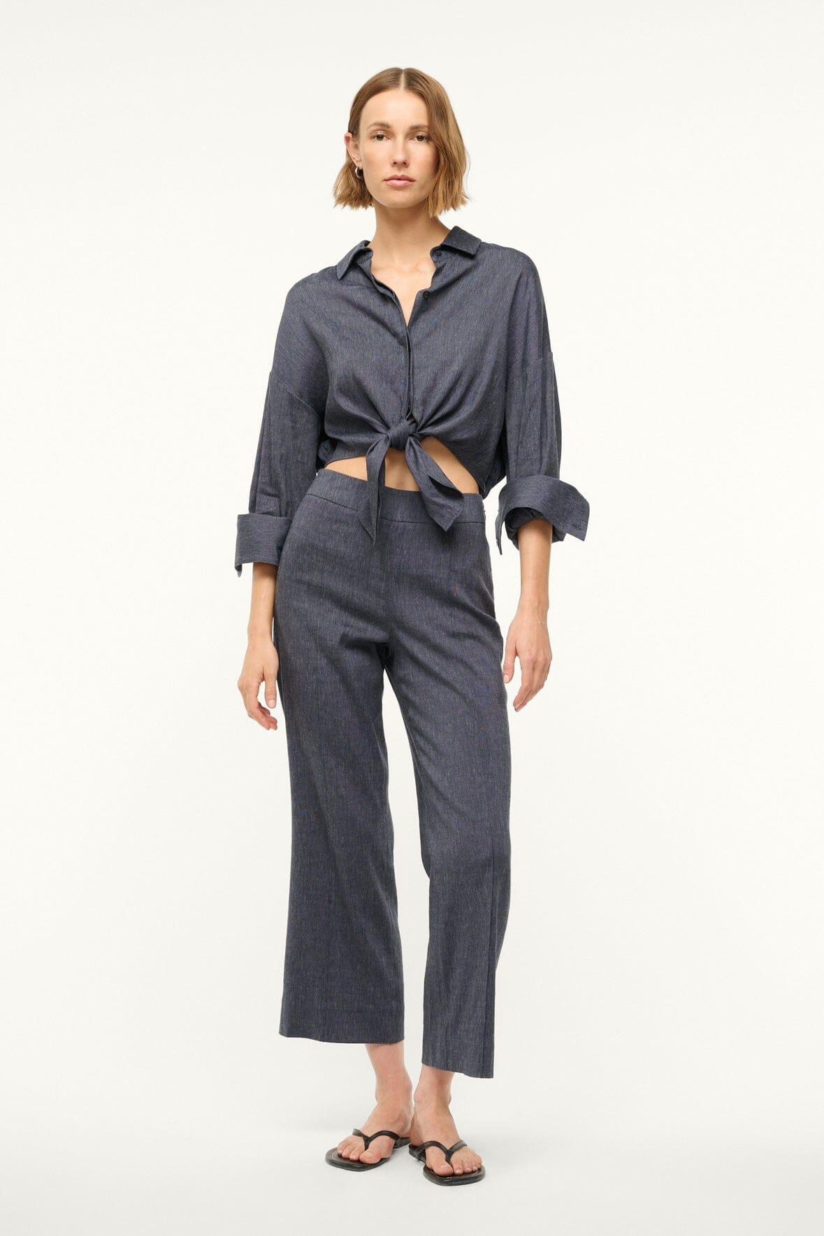 KNACK LINEN PANT | CHAMBRAY Product Image