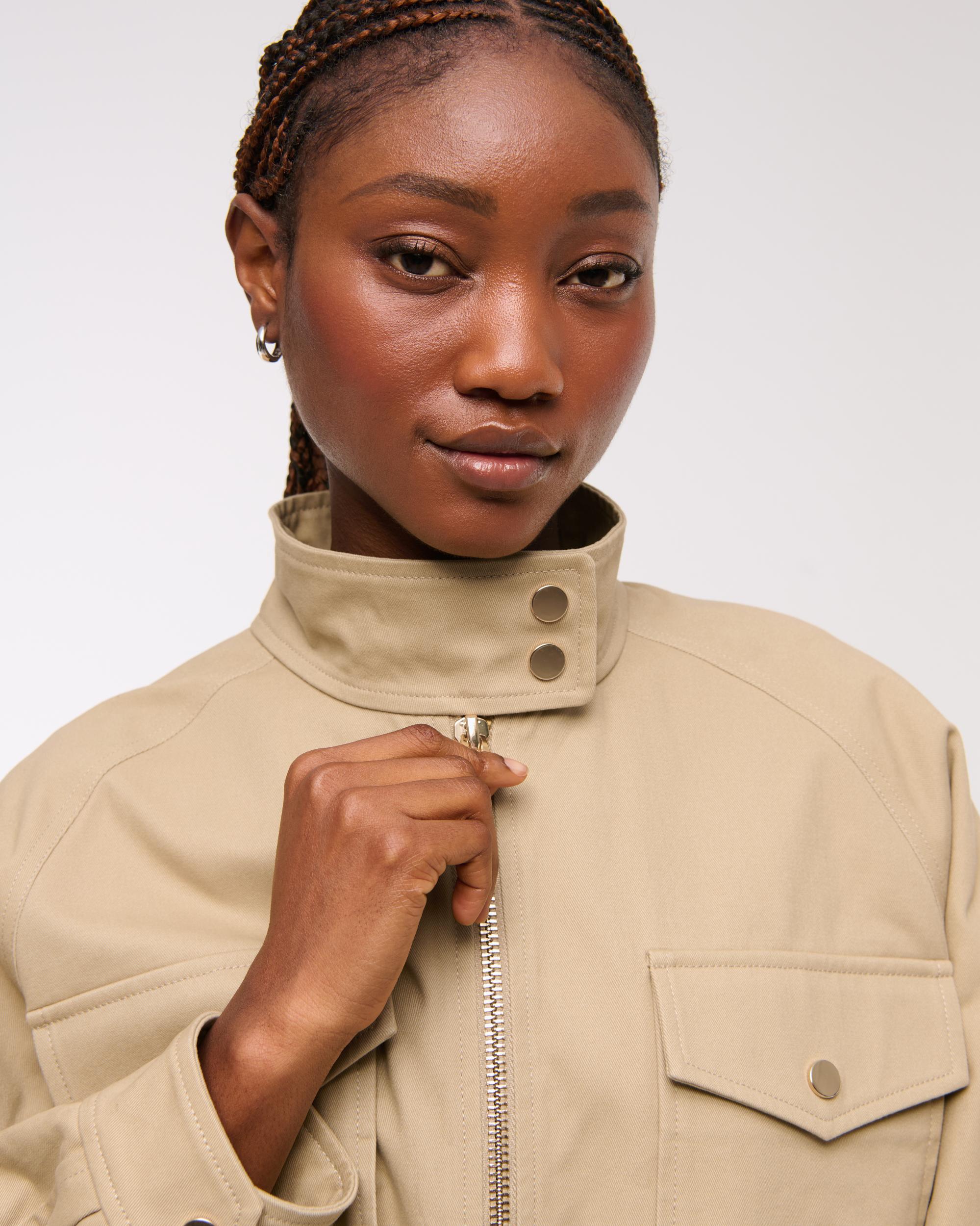 Relaxed Twill Bomber Jacket Product Image