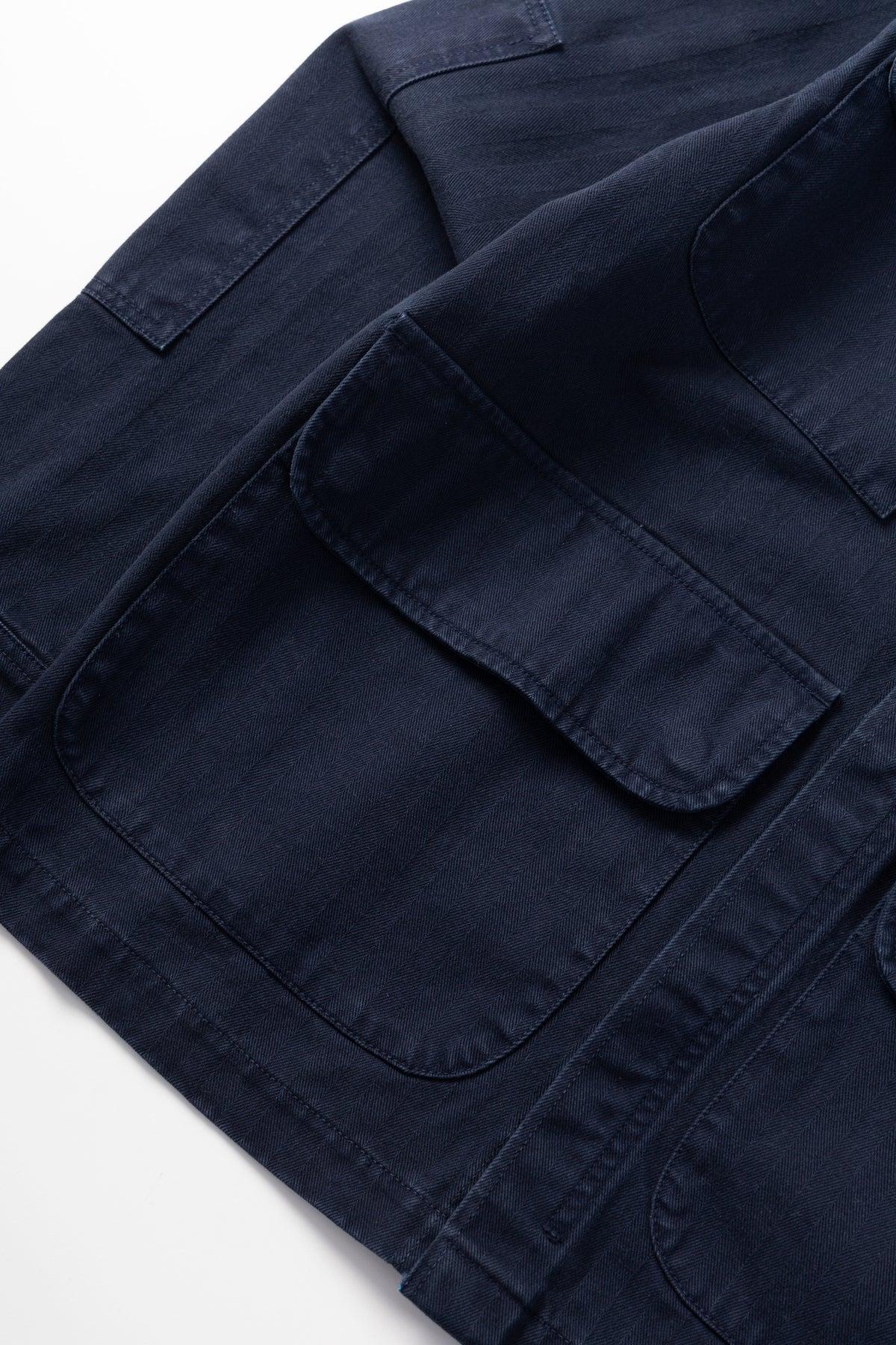 Blacksmith - Herringbone Jungle Jacket - Navy Product Image