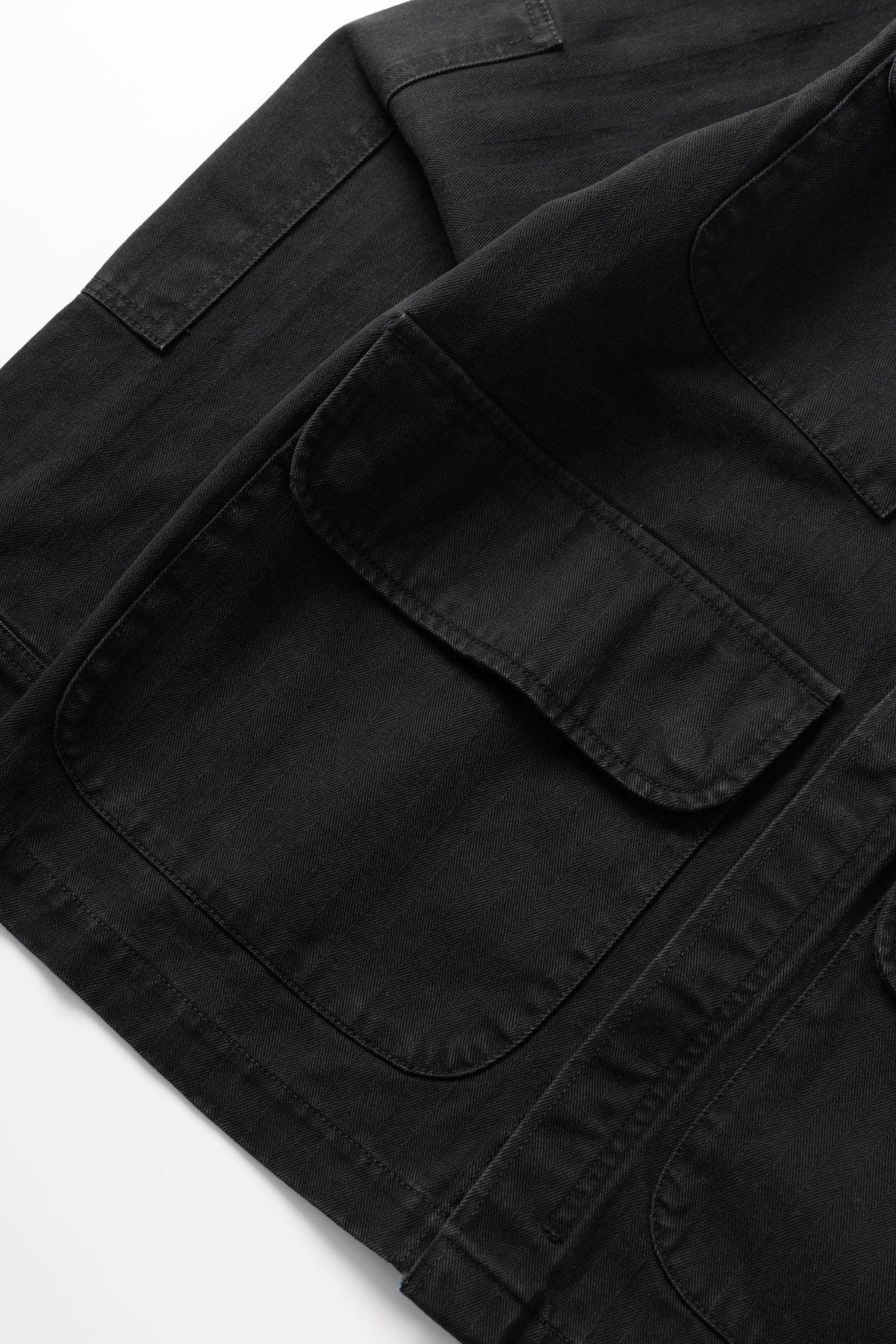 Blacksmith - Herringbone Jungle Jacket - Black Product Image