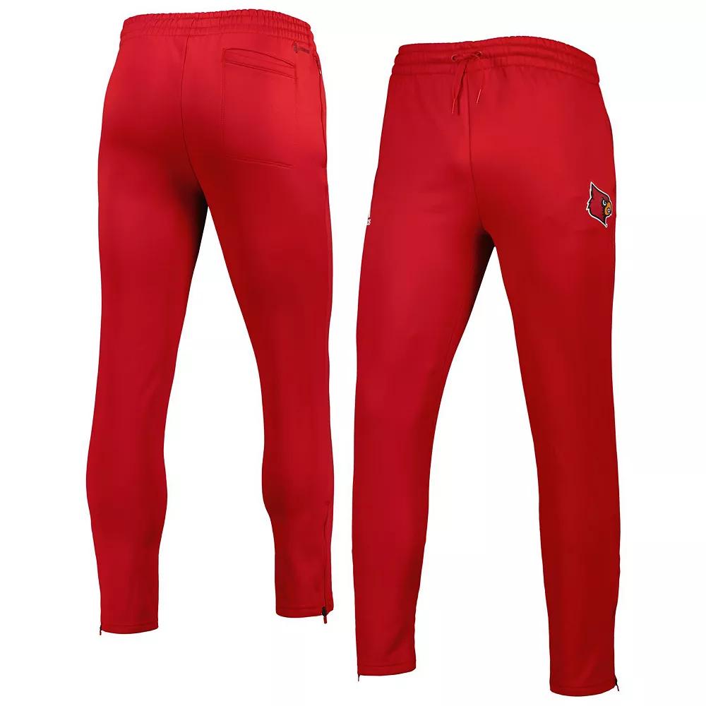 Men's adidas Red Louisville Cardinals AEROREADY Tapered Pants, Size: Medium Product Image