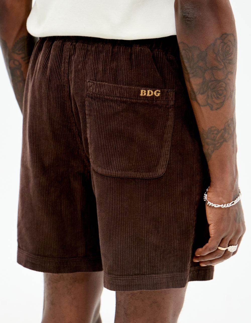 BDG Urban Outfitters Mens Cord Shorts - BROWN Product Image
