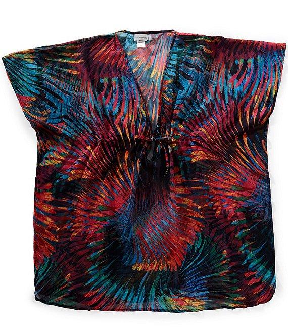 Bleu Rod Beattie Wild Thing V-Neck Caftan Swim Cover-Up Product Image