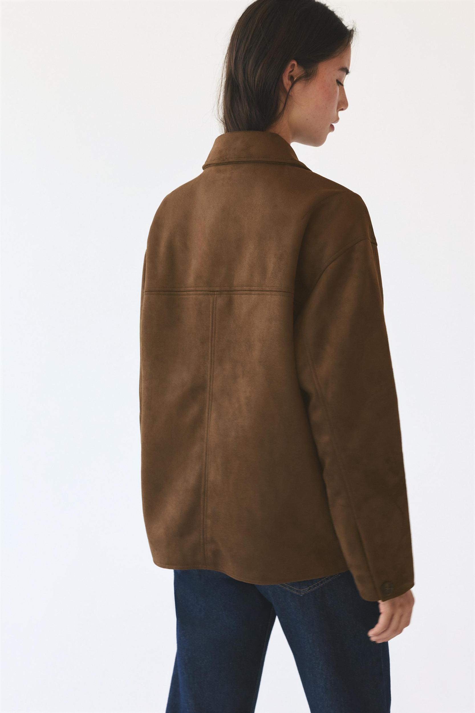 Faux suede jacket Product Image