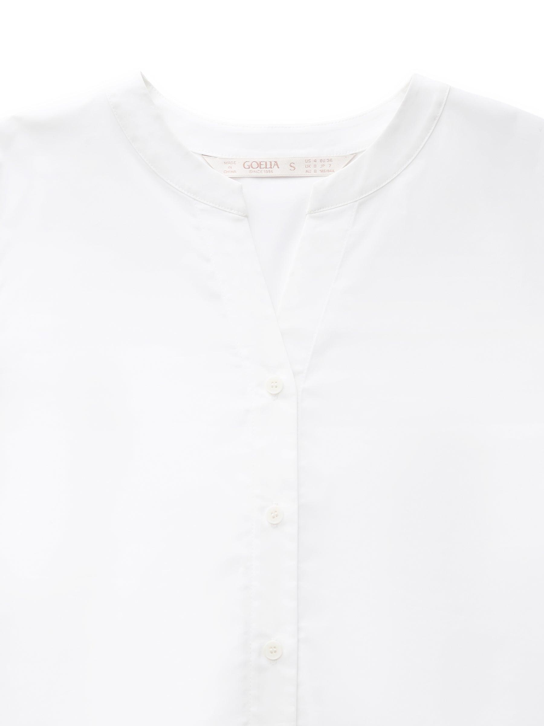 Openwork Embroidered Women Volume Sleeve Shirt Product Image