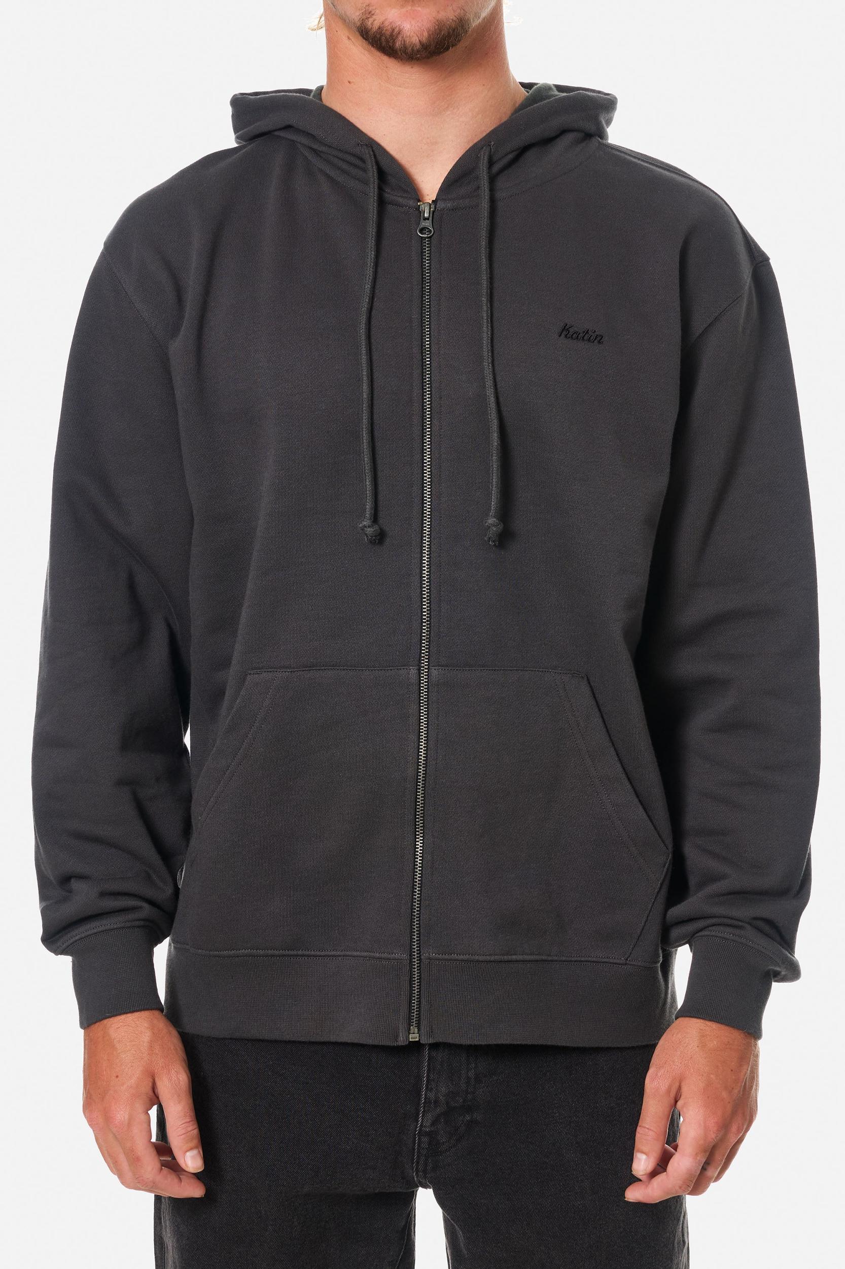 EMBROIDERED FULL ZIP HOODIE Product Image