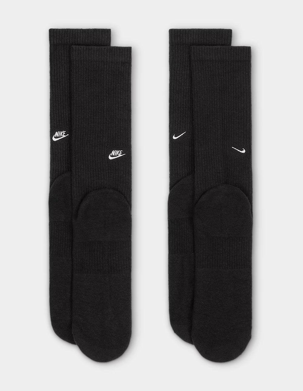 NIKE Everyday 2 Pack Cushioned Crew Socks - BLACK Product Image