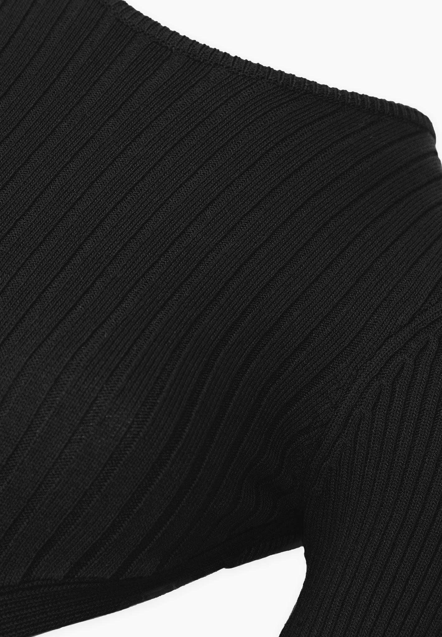 Knitted Backless Jumpsuit - Black Female Product Image