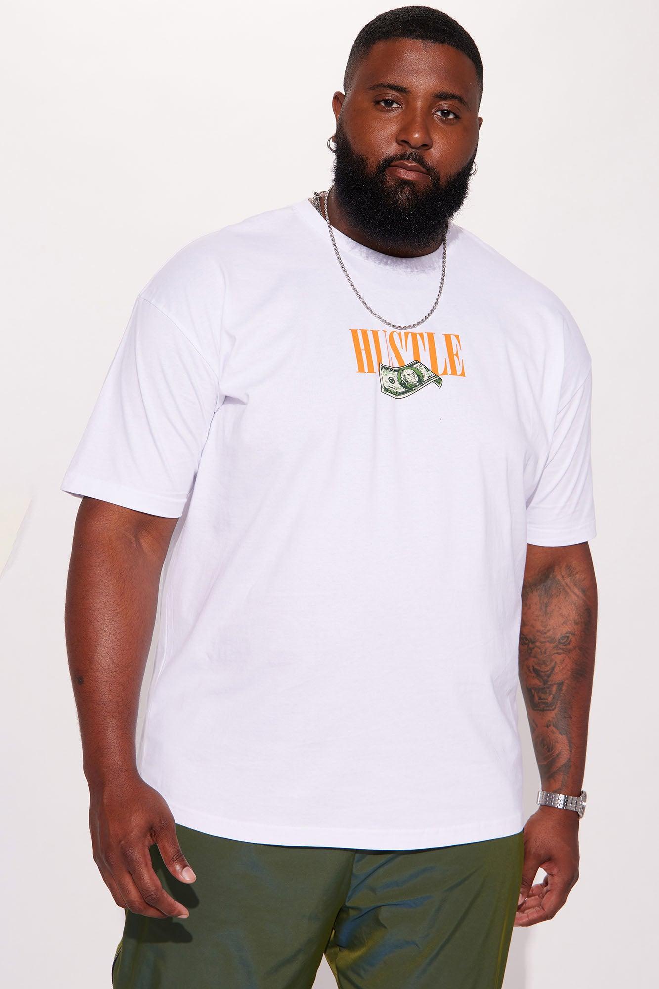 Can't Stop The Hustle Short Sleeve Tee - White Product Image