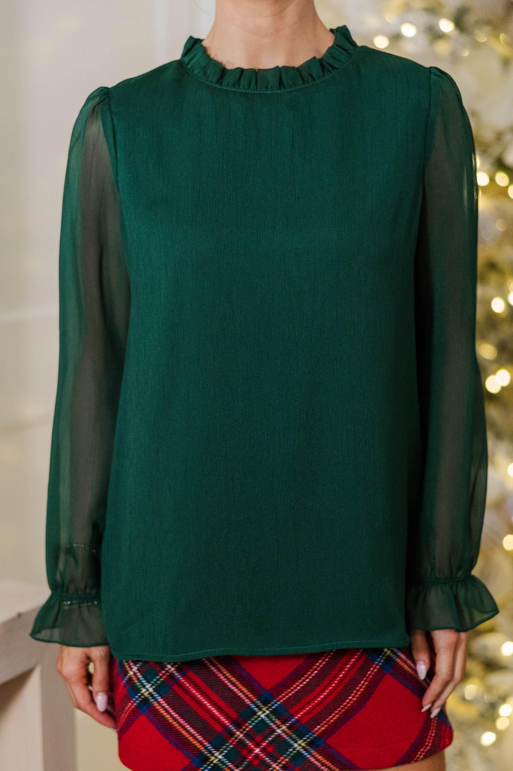 Dream Of The Day Emerald Blouse Female Product Image