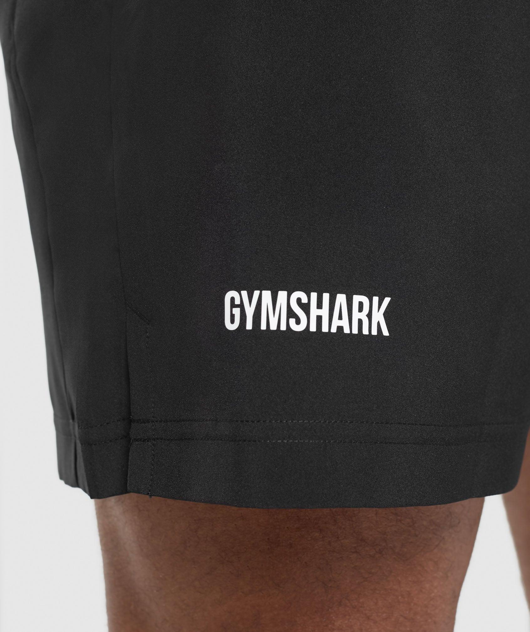 Gymshark Sport Panel 7" Shorts - Black/White Male Product Image