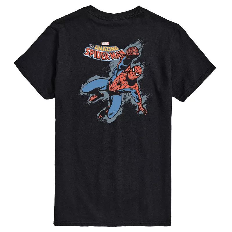 Men's Spider-Man Comic Grunge Graphic Tee,  Product Image