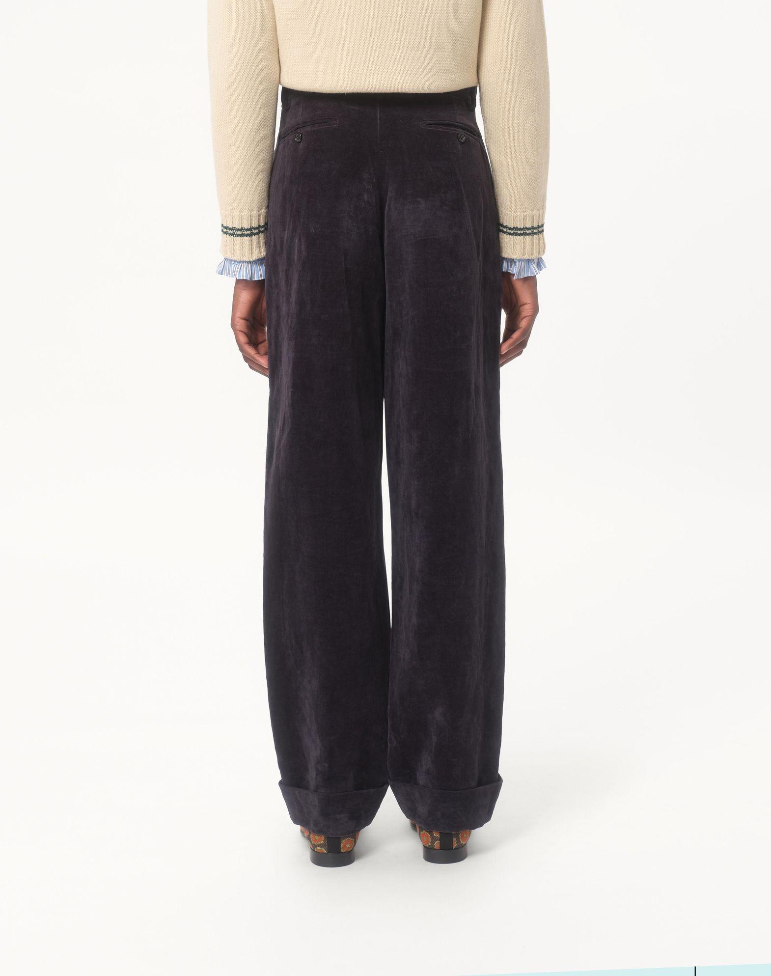 Washed Cotton-Linen Velvet Pants Product Image