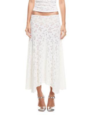 Lace Handkerchief Hem Skirt Product Image