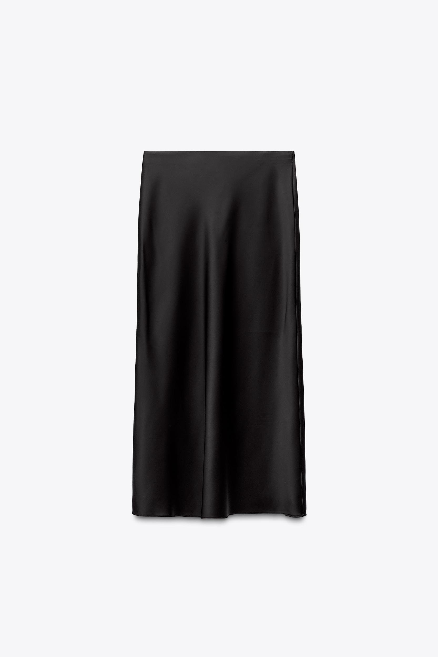 SATIN MIDI SKIRT Product Image