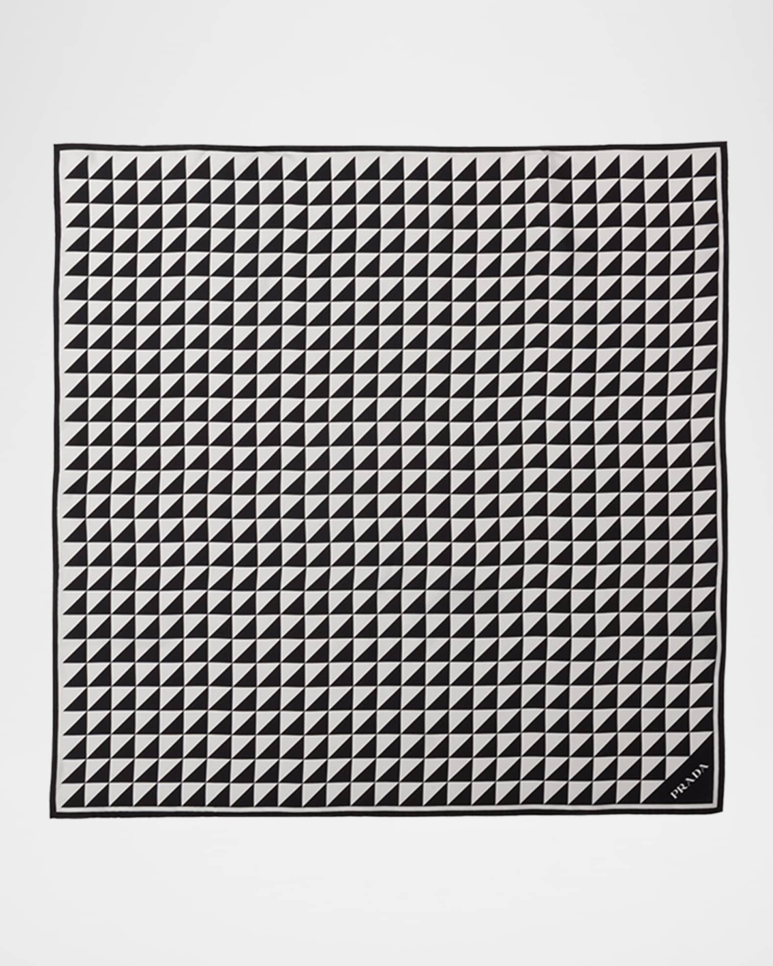 Triangle Logo Silk Twill Scarf Product Image