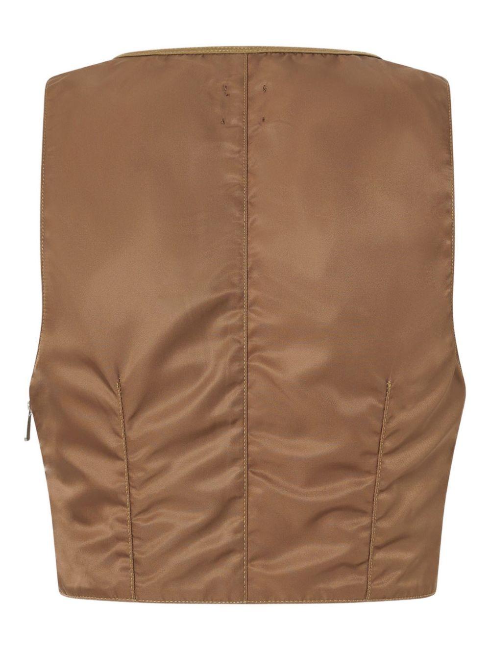 cut-out cropped vest Product Image