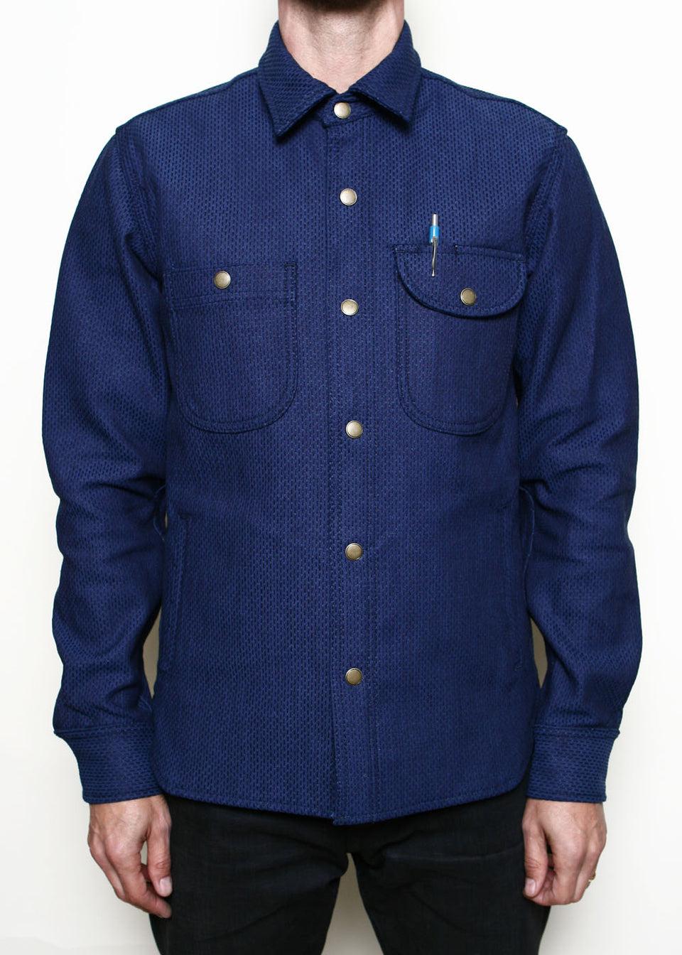 Service Shirt // 15oz Indigo Sashiko Product Image