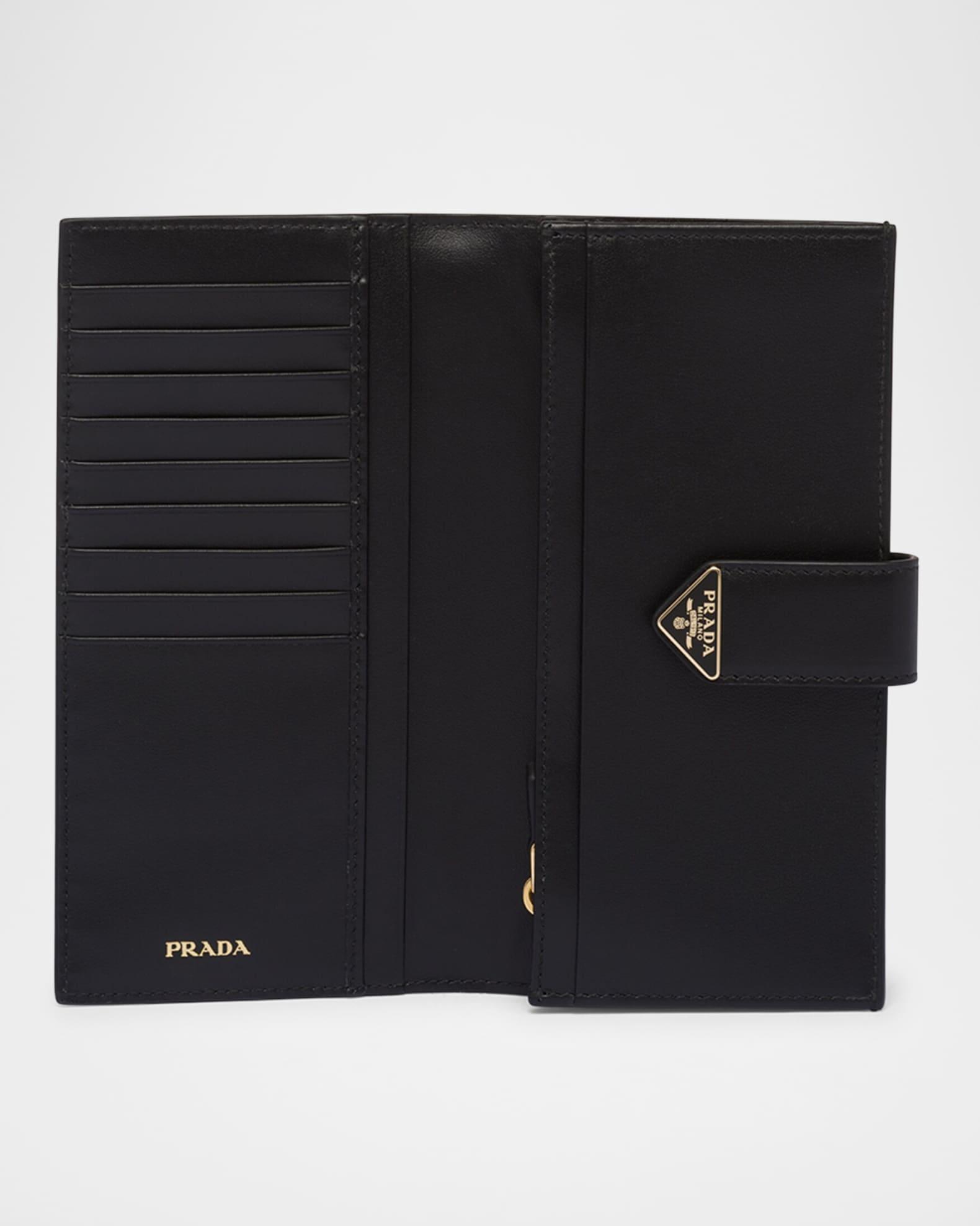 Large Saffiano and Smooth Leather Wallet Product Image