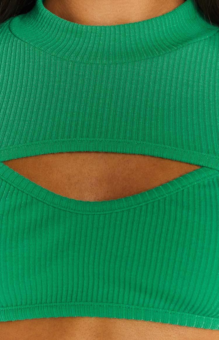 Adventure Green Rib Top Product Image