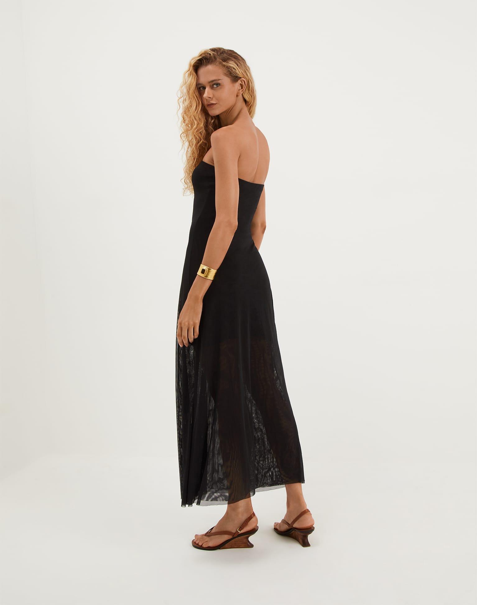 Lavi Long Dress - Black Product Image