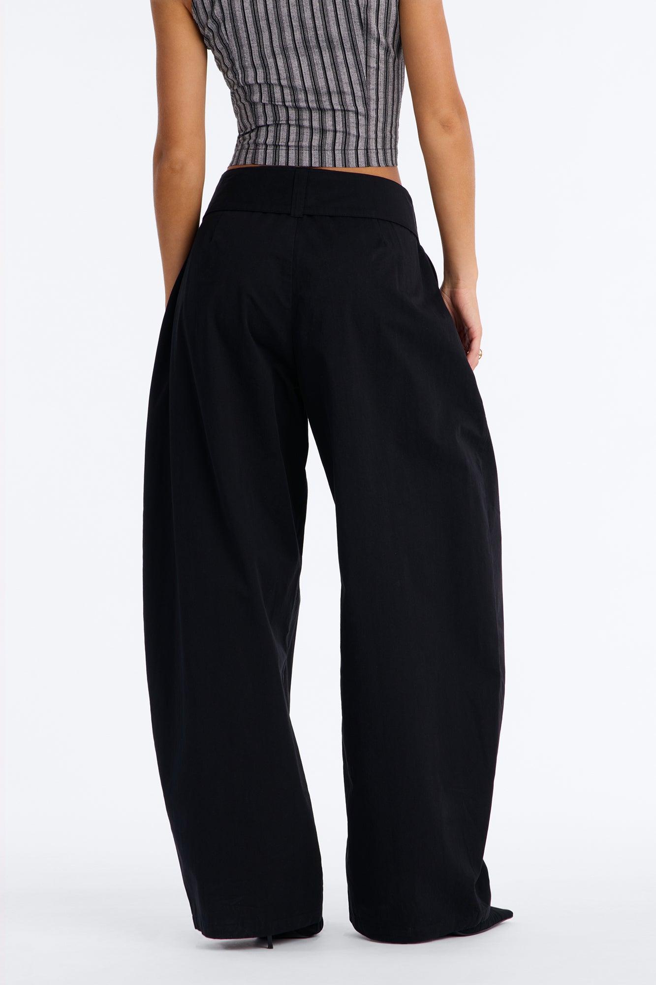 Santee Barrel Belted Pant - Black Female Product Image