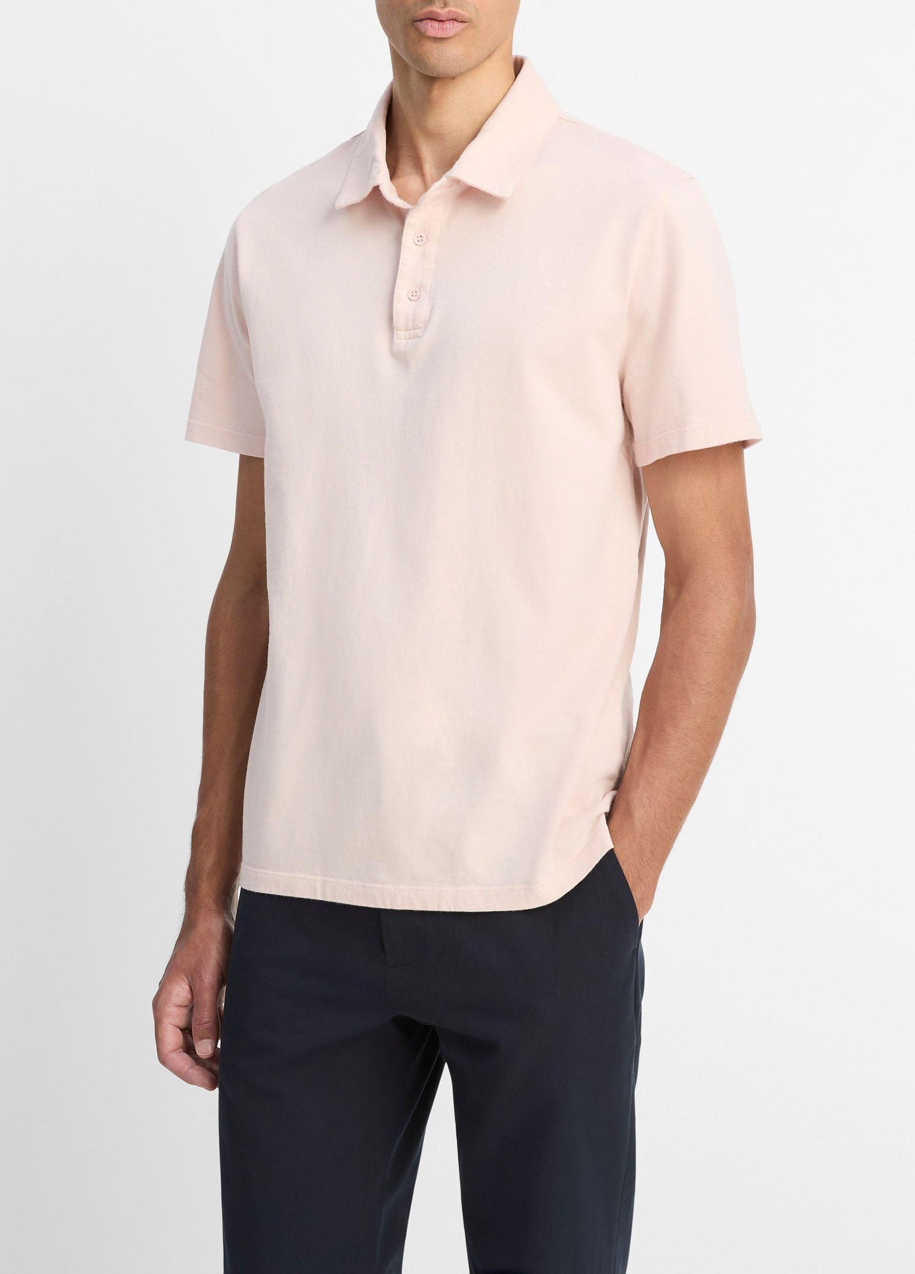 Garment Dye Cotton Polo Shirt Product Image