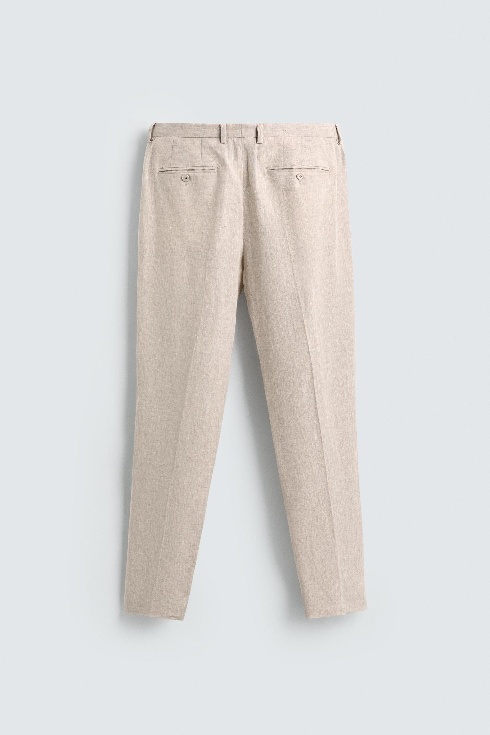 SUIT PANTS IN 100% LINEN Product Image