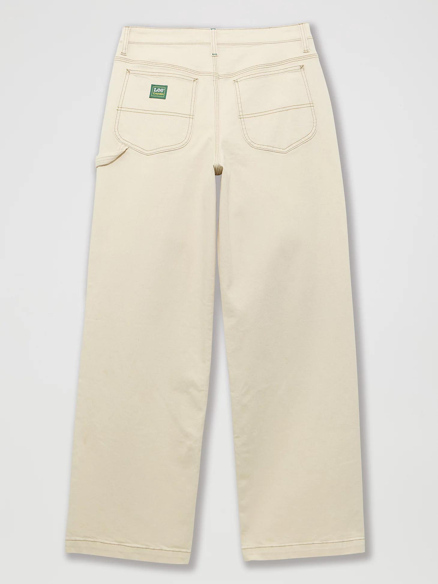 Women's Lee® x Crayola® Ecru Loose Straight Carpenter Pant | Women's Pants | Lee® Product Image