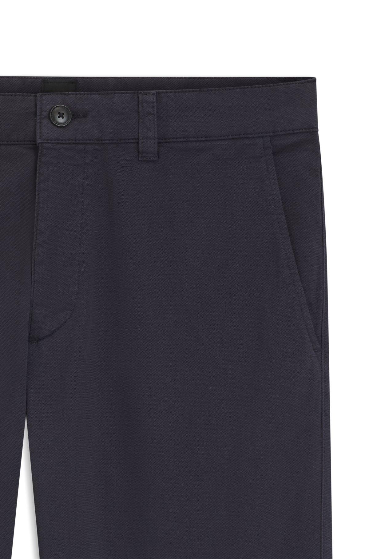 Tapered-fit chinos in a structured cotton Product Image