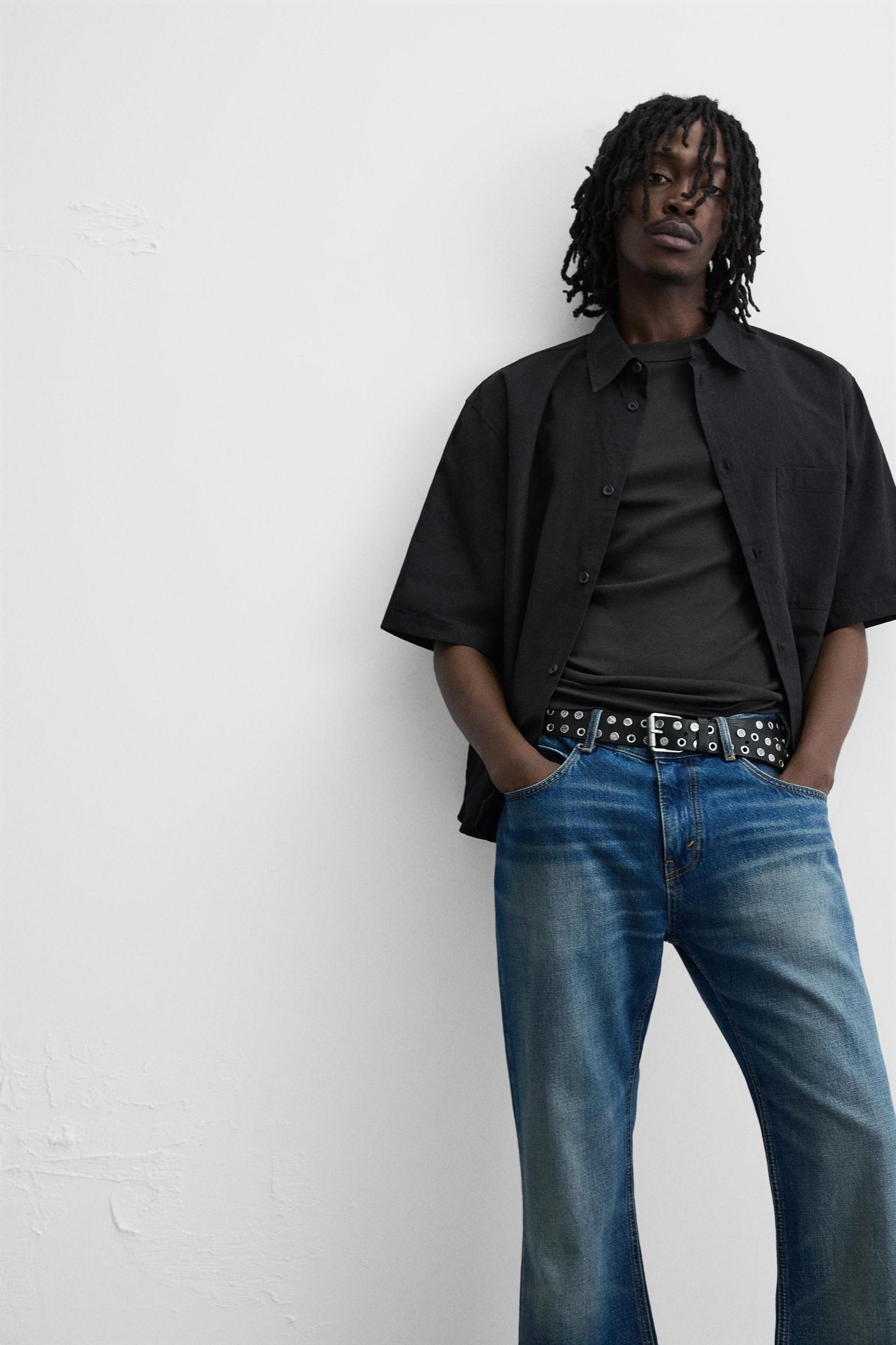 COTTON LINEN JACQUARD SHIRT Product Image