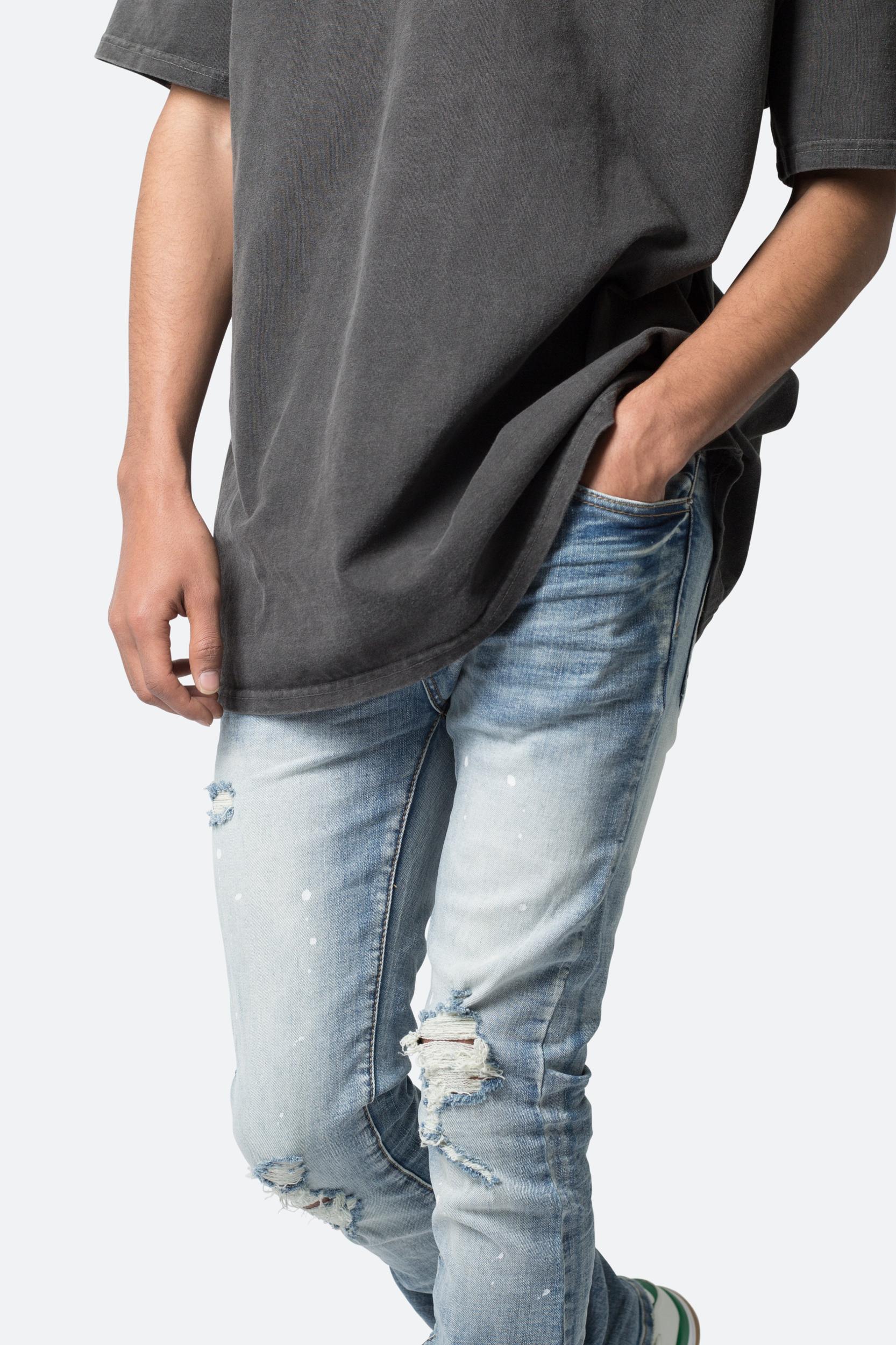 X598 Skinny Stacked Denim - Blue Product Image