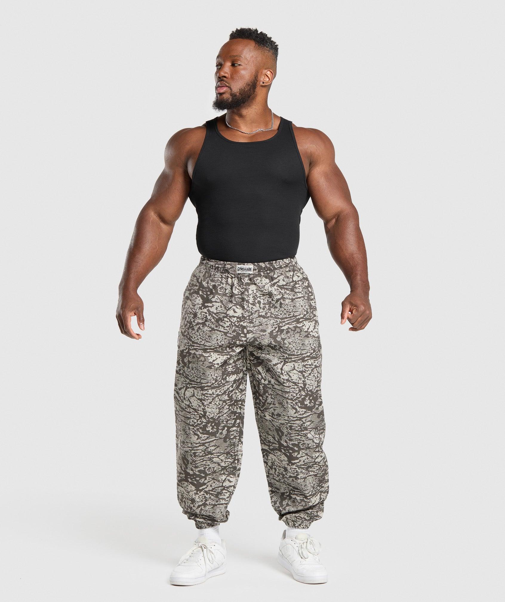 Gymshark Ripstop Pumper Pants - Pebble Grey Male Product Image